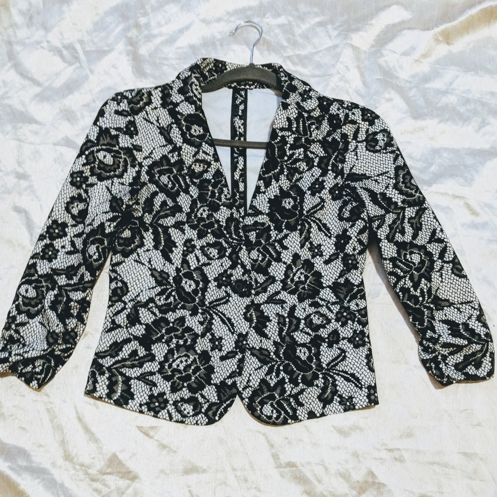 Black and White Blazer